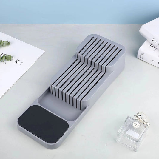 Kitchen Drawer Cutlery Storage Tray Knife Holder