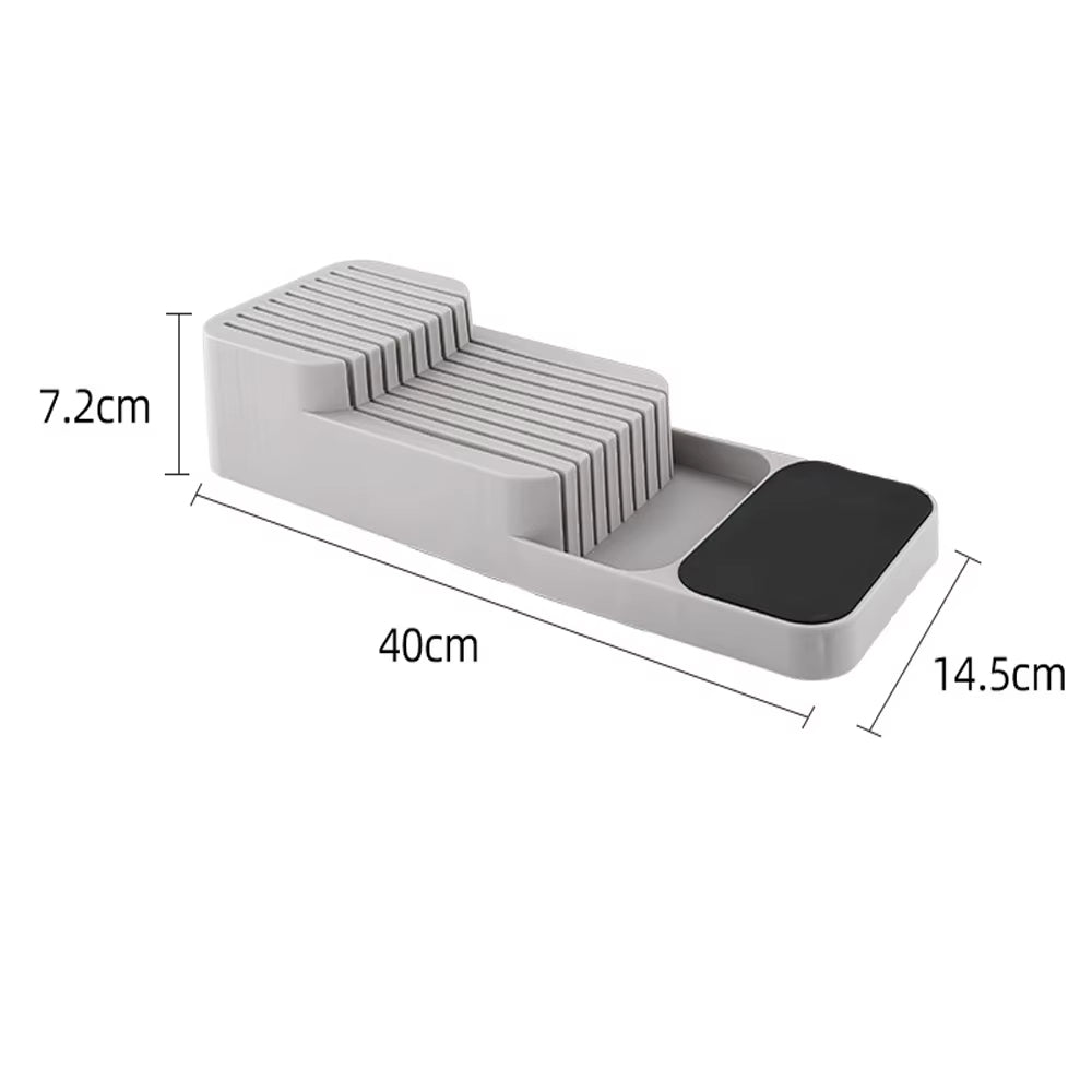 Kitchen Drawer Cutlery Storage Tray Knife Holder