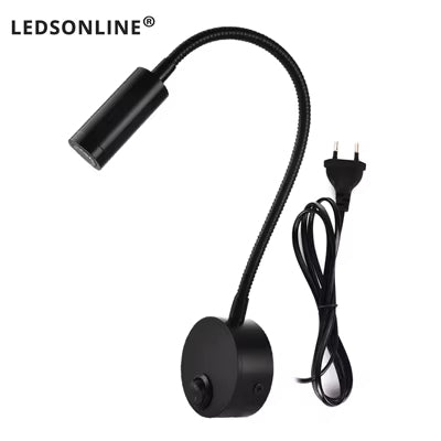 Led Wall Reading Lamp 3w Adjustable Bedside Book Light