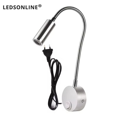 Led Wall Reading Lamp 3w Adjustable Bedside Book Light