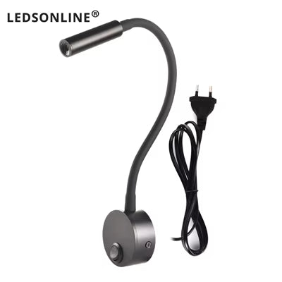 Led Wall Reading Lamp 3w Adjustable Bedside Book Light