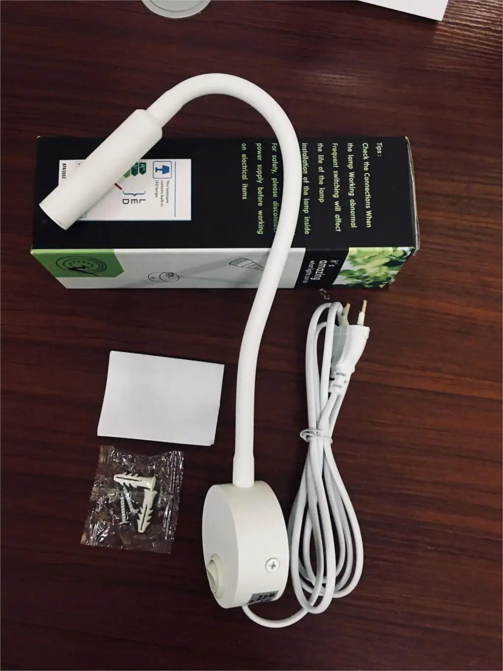 Led Wall Reading Lamp 3w Adjustable Bedside Book Light