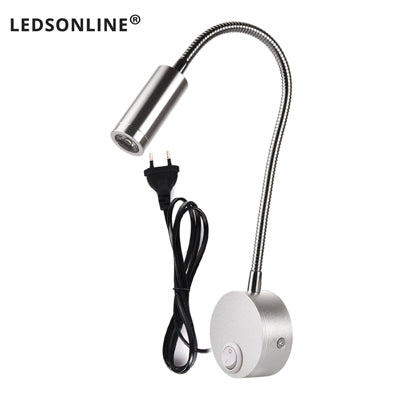 Led Wall Reading Lamp 3w Adjustable Bedside Book Light