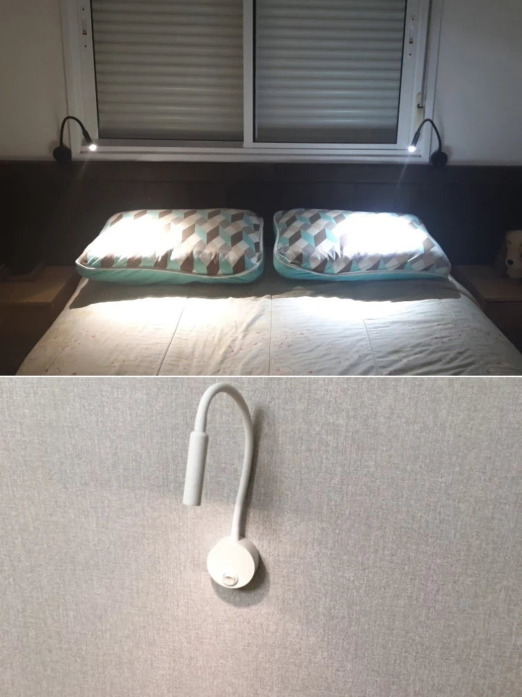 Led Wall Reading Lamp 3w Adjustable Bedside Book Light