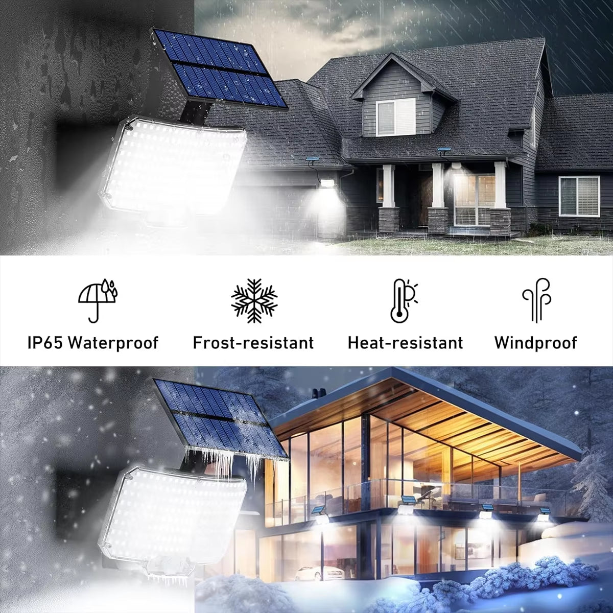 Light Up Security – 234 LED Solar Floodlight