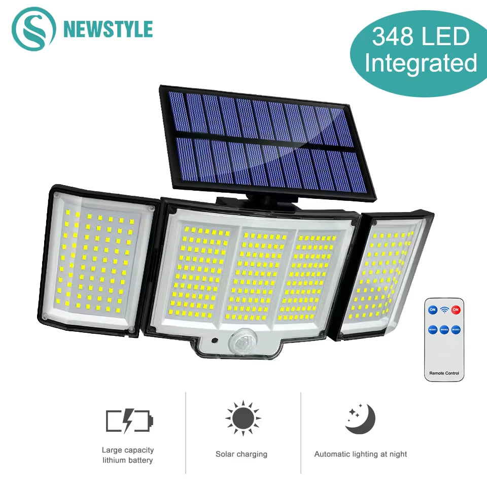 Light Up Security – 348 LED Solar Light