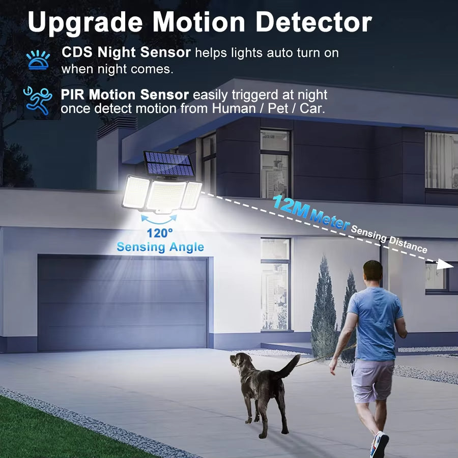 Light Up Security – 348 LED Solar Light