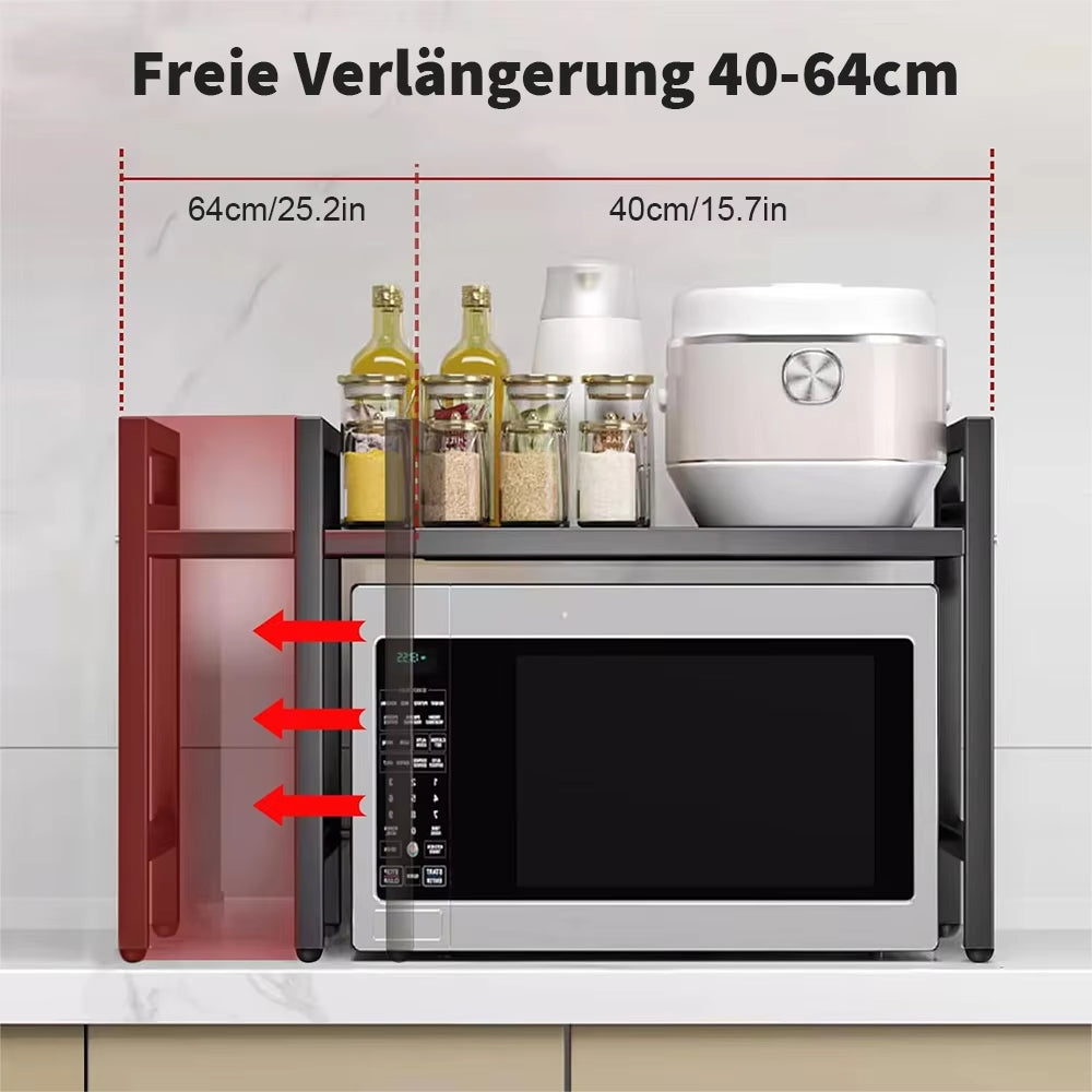Microwave Stainless Steel Scalable Storage Rack