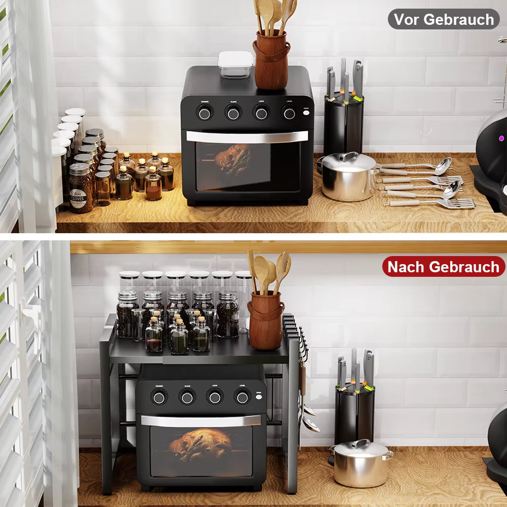 Microwave Stainless Steel Scalable Storage Rack