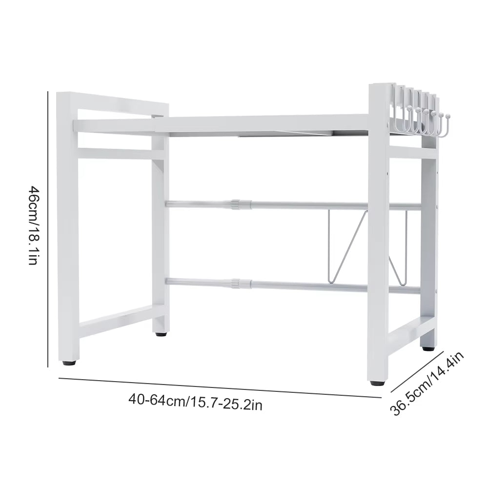 Microwave Stainless Steel Scalable Storage Rack