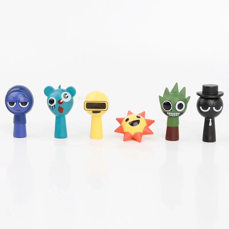 Mini Sprunki Action Figure Cartoon Model Dolls