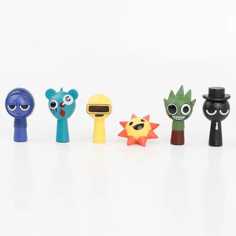 Mini Sprunki Action Figure Cartoon Model Dolls