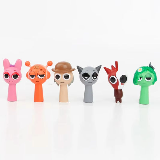 Mini Sprunki Action Figure Cartoon Model Dolls
