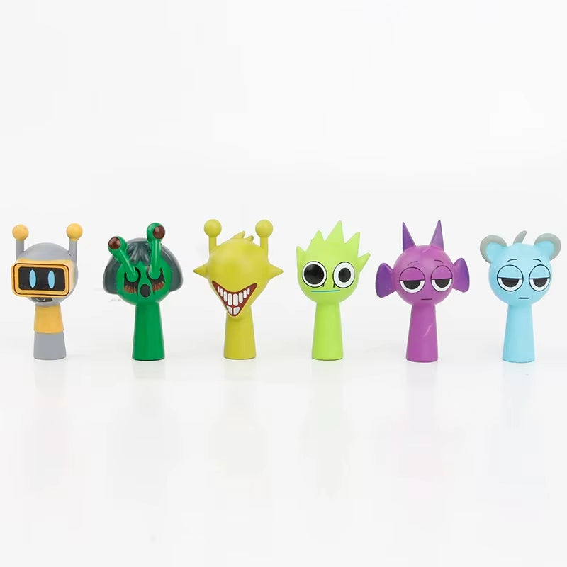 Mini Sprunki Action Figure Cartoon Model Dolls