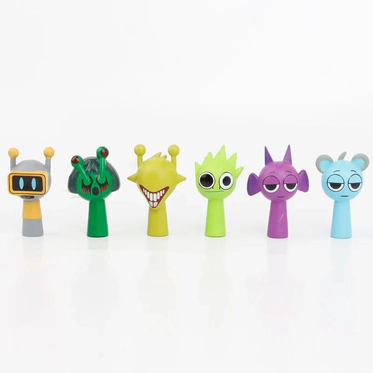 Mini Sprunki Action Figure Cartoon Model Dolls