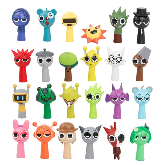 Mini Sprunki Action Figure Cartoon Model Dolls