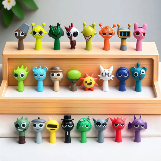 Mini Sprunki Action Figure Cartoon Model Dolls