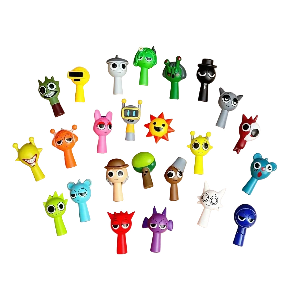 Mini Sprunki Action Figure Cartoon Model Dolls