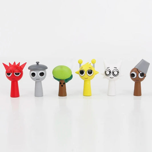 Mini Sprunki Action Figure Cartoon Model Dolls