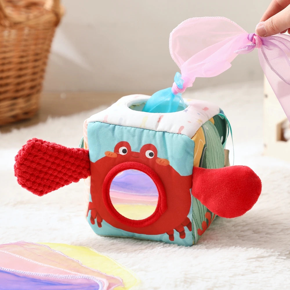 Montessori Baby Magic Tissue Box Sensory Toy