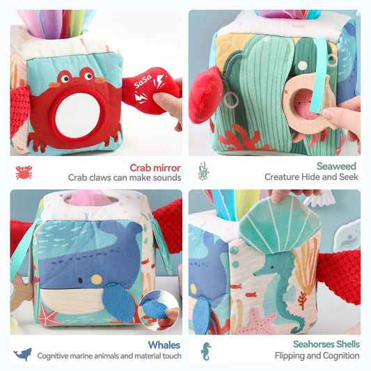 Montessori Baby Magic Tissue Box Sensory Toy