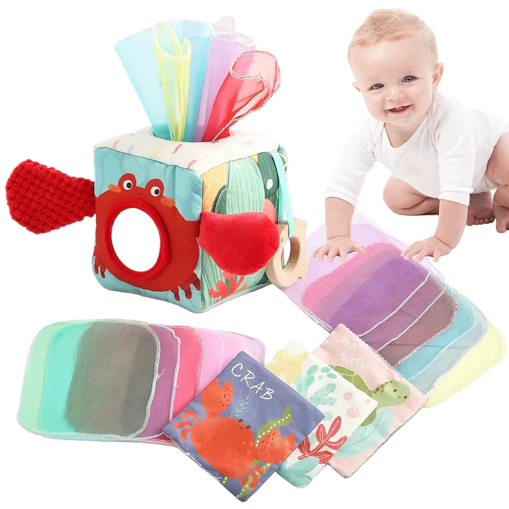 Montessori Baby Magic Tissue Box Sensory Toy