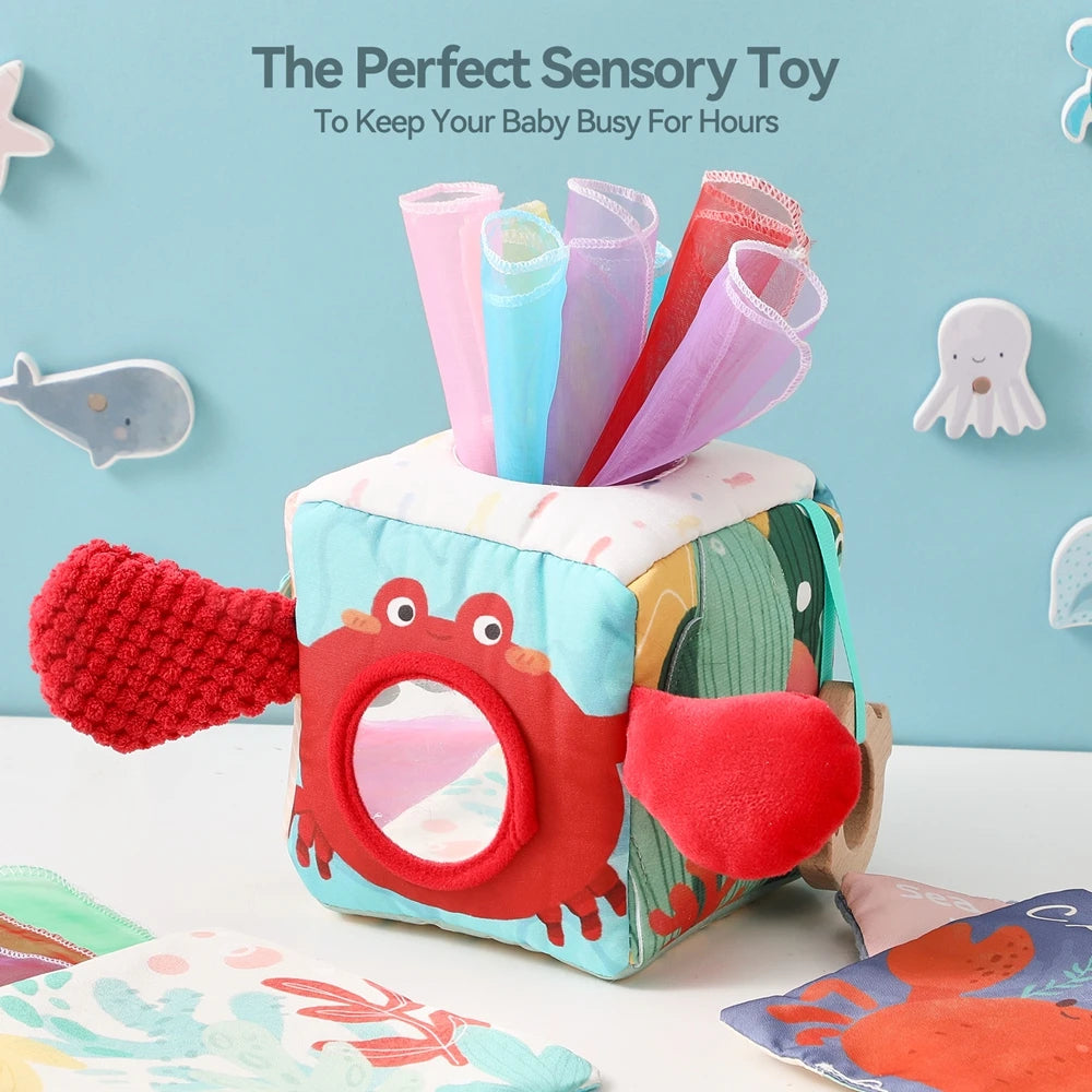Montessori Baby Magic Tissue Box Sensory Toy