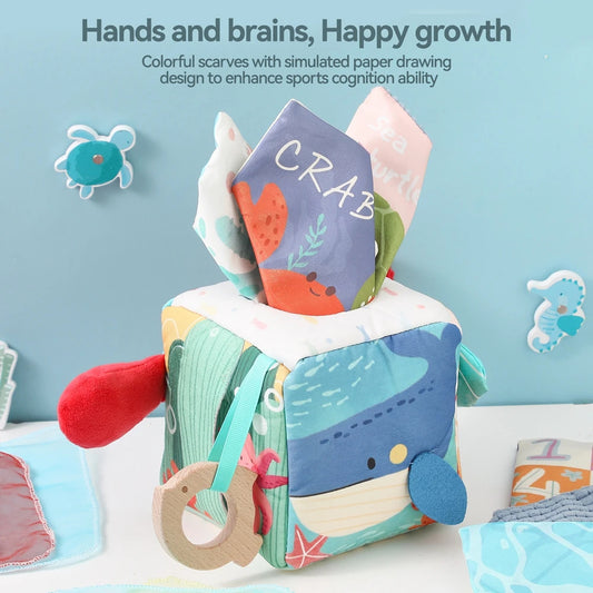 Montessori Baby Magic Tissue Box Sensory Toy