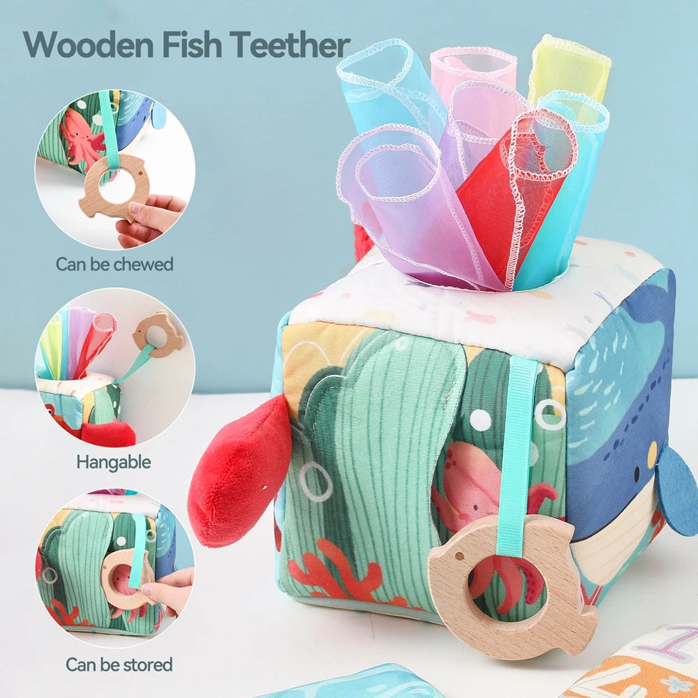 Montessori Baby Magic Tissue Box Sensory Toy