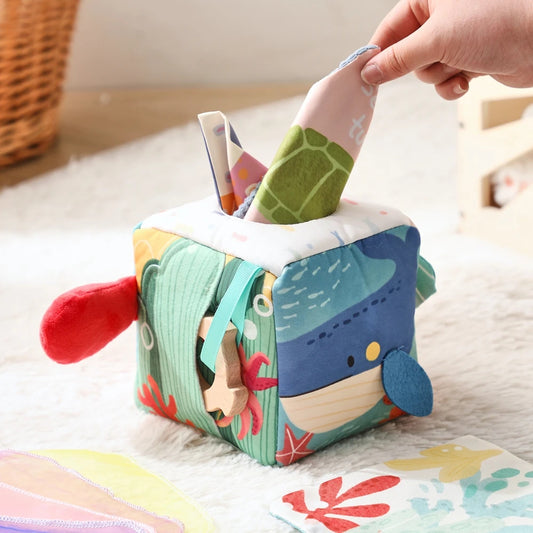 Montessori Baby Magic Tissue Box Sensory Toy