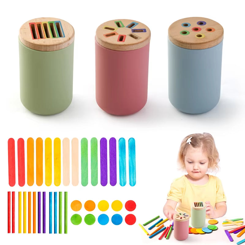 Montessori Silicone Color Sorting Shape Matching Toy