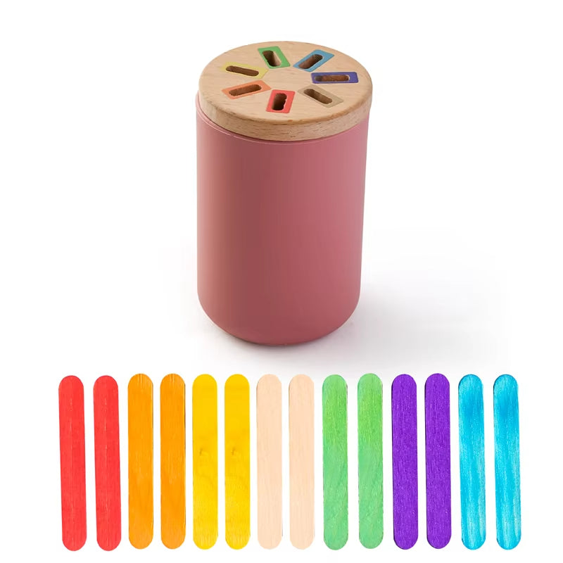 Montessori Silicone Color Sorting Shape Matching Toy