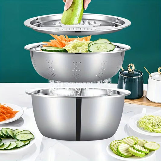 Multifunctional Mixing Bowl Vegetable Slicer