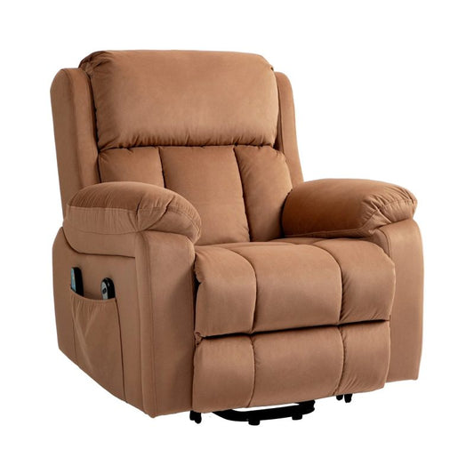 Lift Recliner Chair with Massage & Heat – Brown