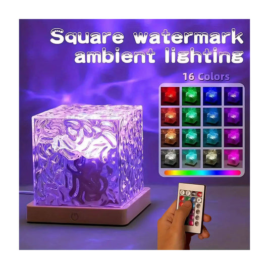 Ocean Wave Aurora Projector Light RGB Crystal Night Lamp