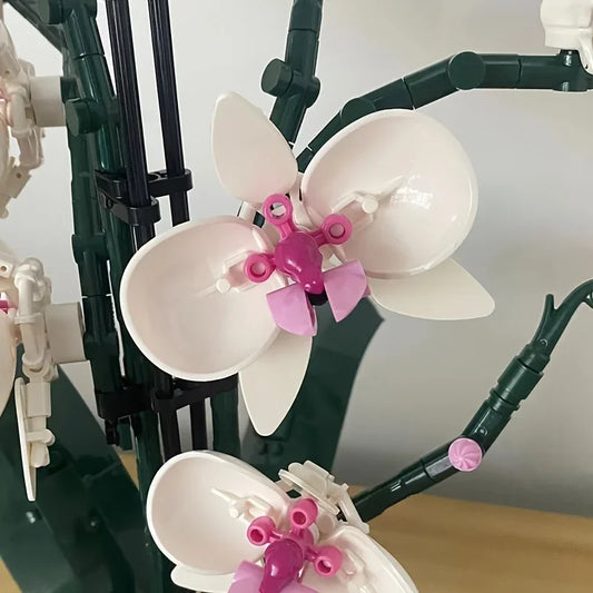 Orchid Bouquet Building Blocks Set 711PCS Compatible with LEGO