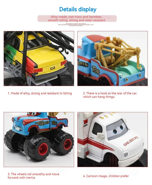 Pixar Cars Lightning McQueen & Mater Metal Alloy Toy Cars