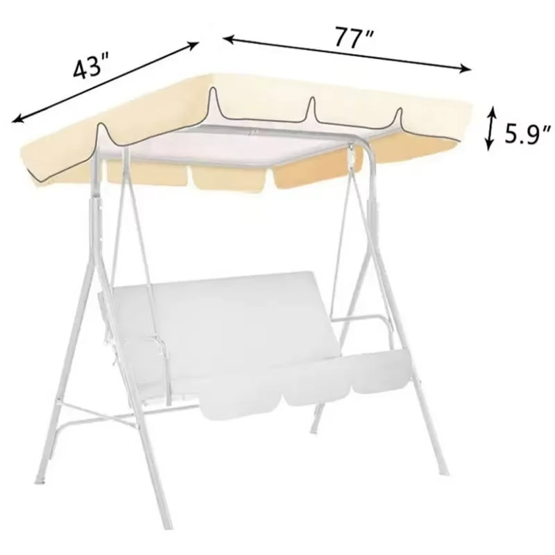 Refresh Your Swing – Waterproof 3-Seater Canopy Cover