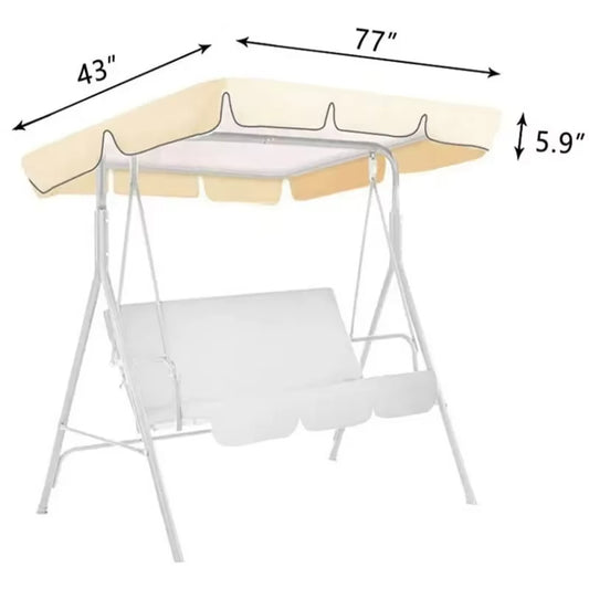 Refresh Your Swing – Waterproof 3-Seater Canopy Cover