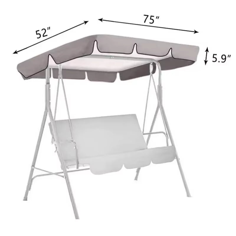 Refresh Your Swing – Waterproof 3-Seater Canopy Cover
