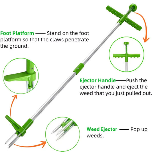 Remove Weeds Effortlessly – Long Handle Weed Remover