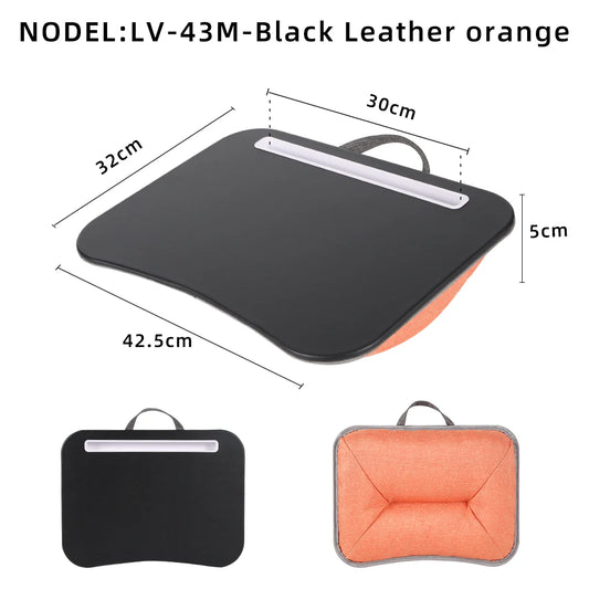 Multifunctional Laptop Desk with Cushion – Portable Lap Table with Mouse Pad