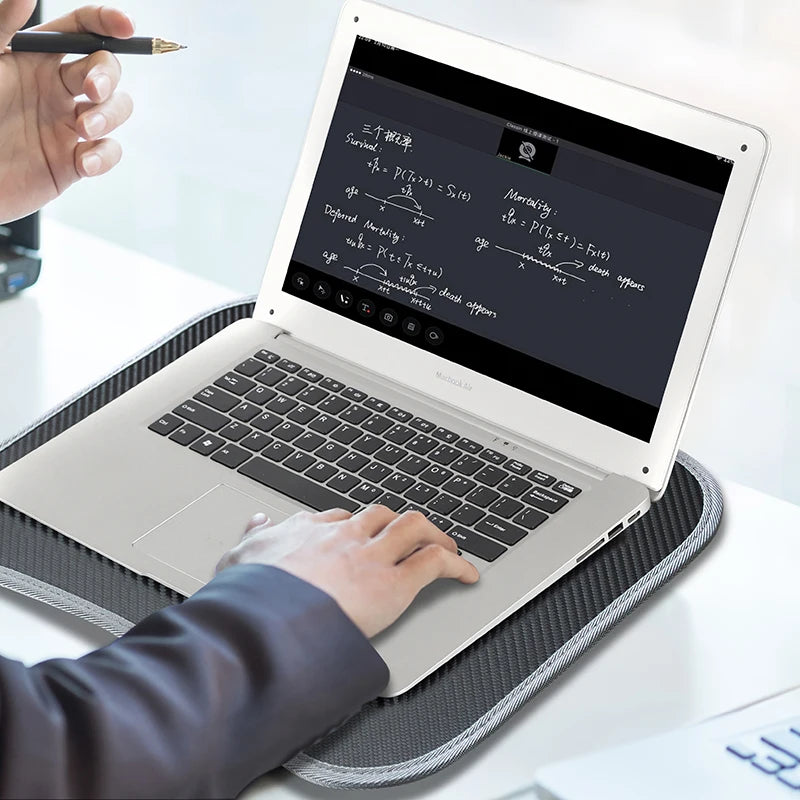 Multifunctional Laptop Desk with Cushion – Portable Lap Table with Mouse Pad