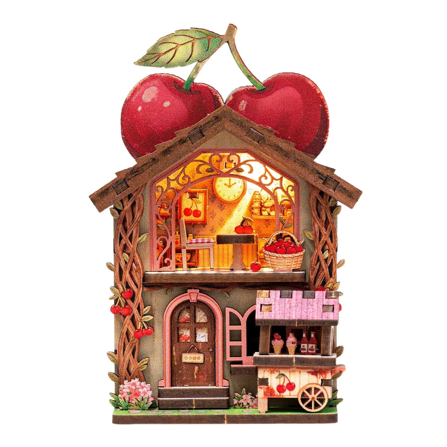 DIY 3D Fridge Magnet Puzzle – Mini House & Animal Dollhouse Model Kit