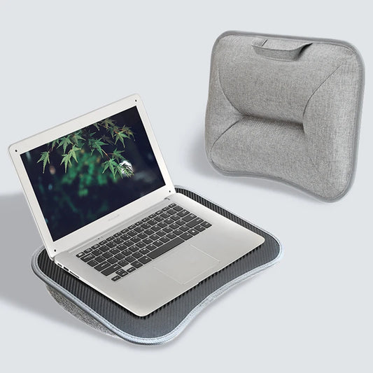 Multifunctional Laptop Desk with Cushion – Portable Lap Table with Mouse Pad