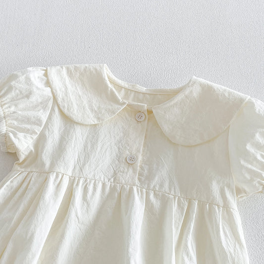 Baby Princess Romper Dress – Long Sleeve Swaddle Style Jumpsuit for Girls