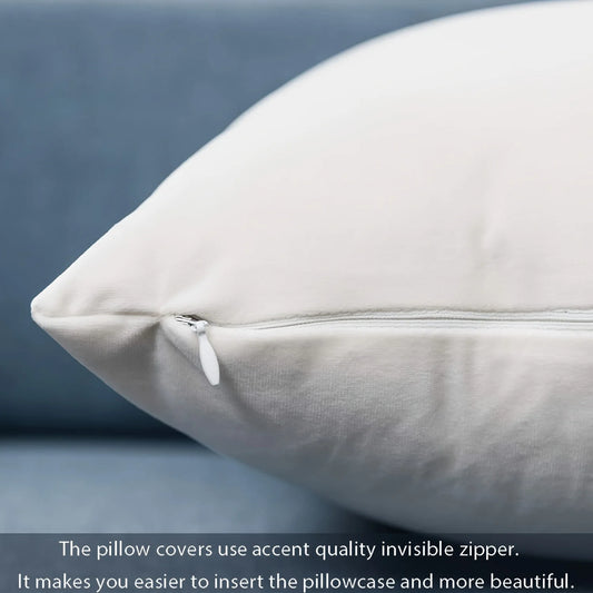 Modern Plant Abstract Cushion Cover – Washable Decorative Throw Pillow Cover for Sofa & Bedroom