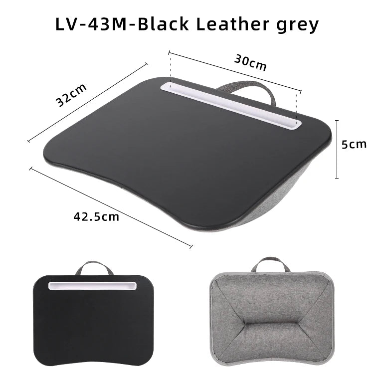 Multifunctional Laptop Desk with Cushion – Portable Lap Table with Mouse Pad