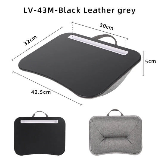 Multifunctional Laptop Desk with Cushion – Portable Lap Table with Mouse Pad