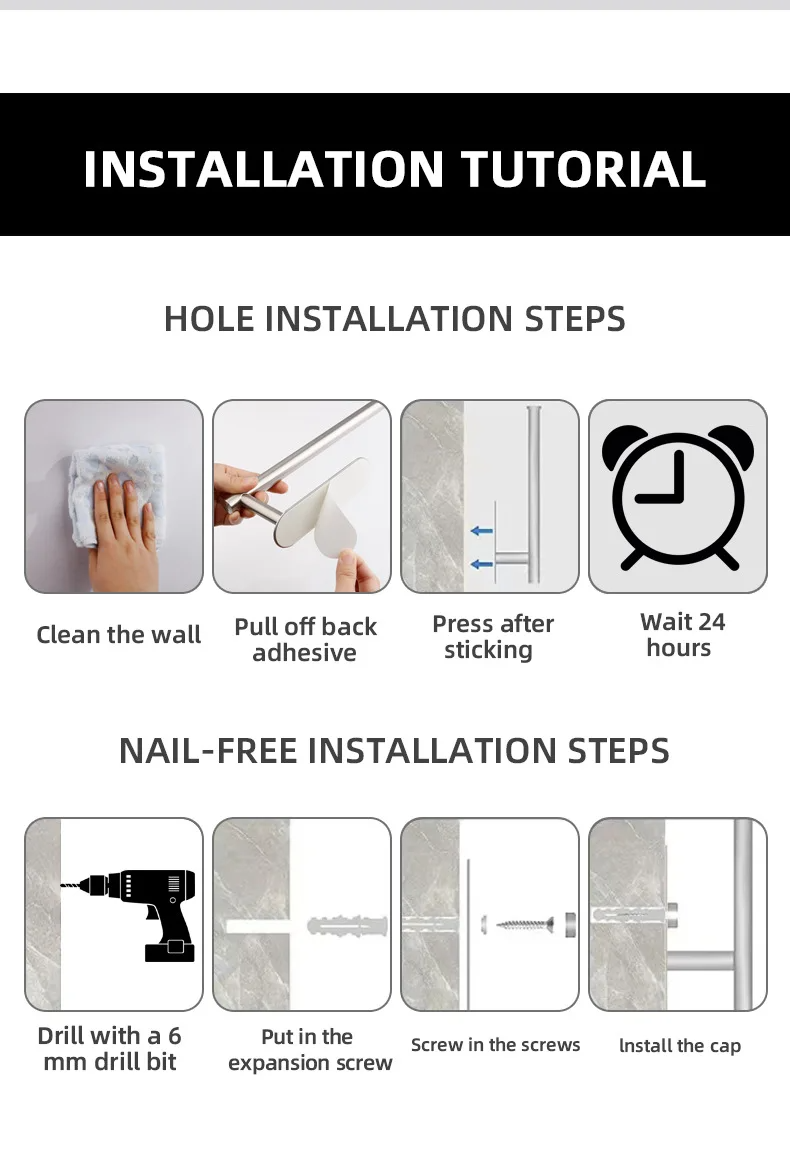 Organize Your Kitchen & Bathroom Wall Mounted Paper Holder